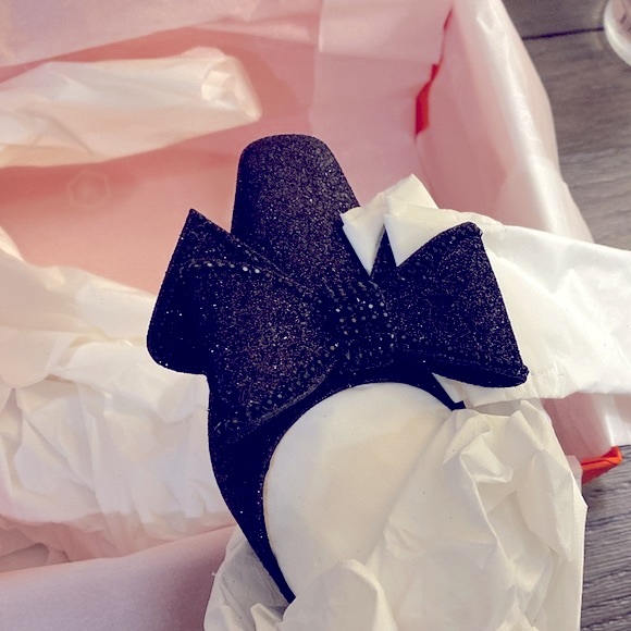 NIB [Nalebe] Diamante Sparkle Pointed Toe Mule Black Heels Womens Sz 38 (US 7.5) - Picture 4 of 8